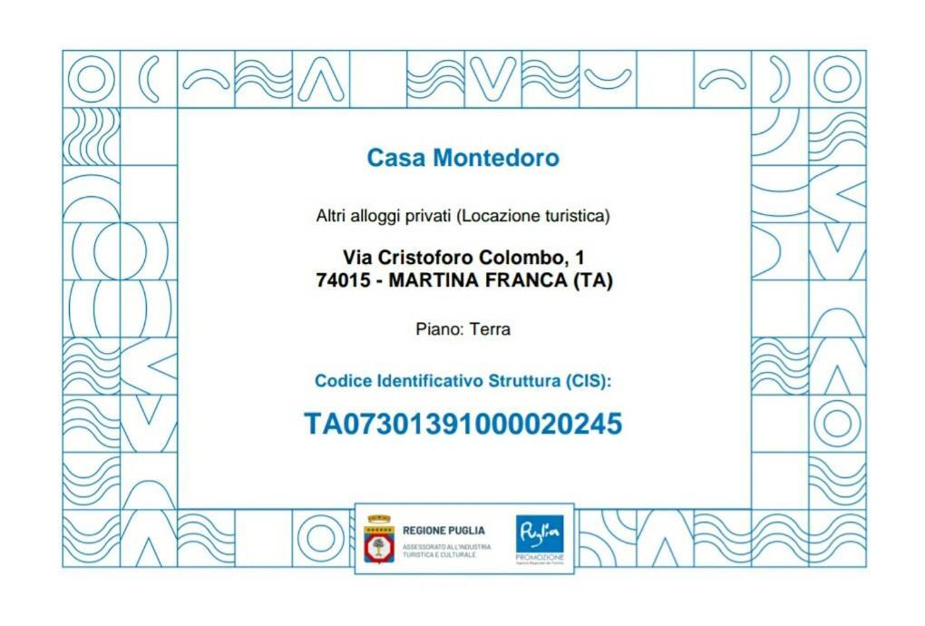 Casa Montedoro Martina Franca Dış mekan fotoğraf